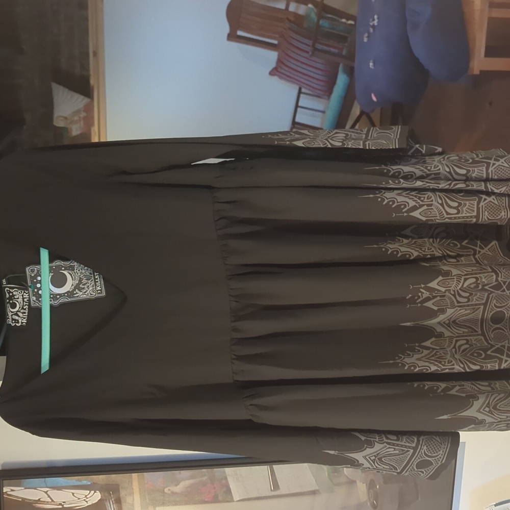 Killstar black and grey tunic/dress NWT 2xl. Length 27 inches